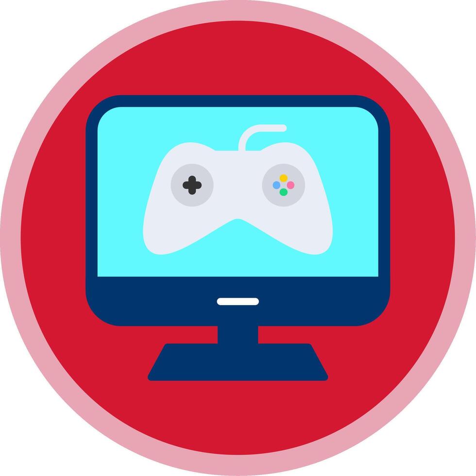 Screen Flat Multi Circle Icon vector
