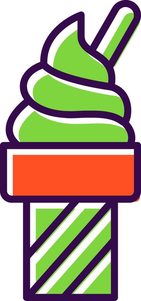 Ice Cream filled Design Icon vector