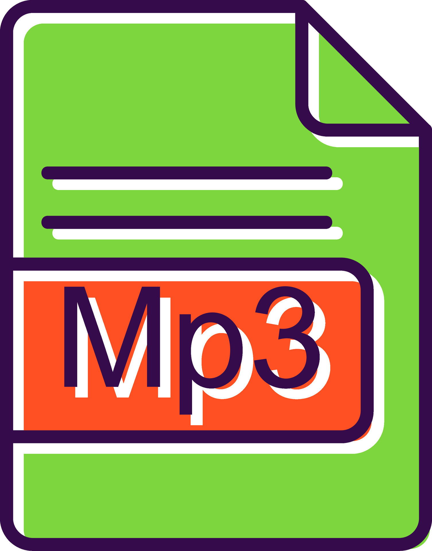 Mp3 File Format filled Design Icon 44056131 Vector Art at Vecteezy