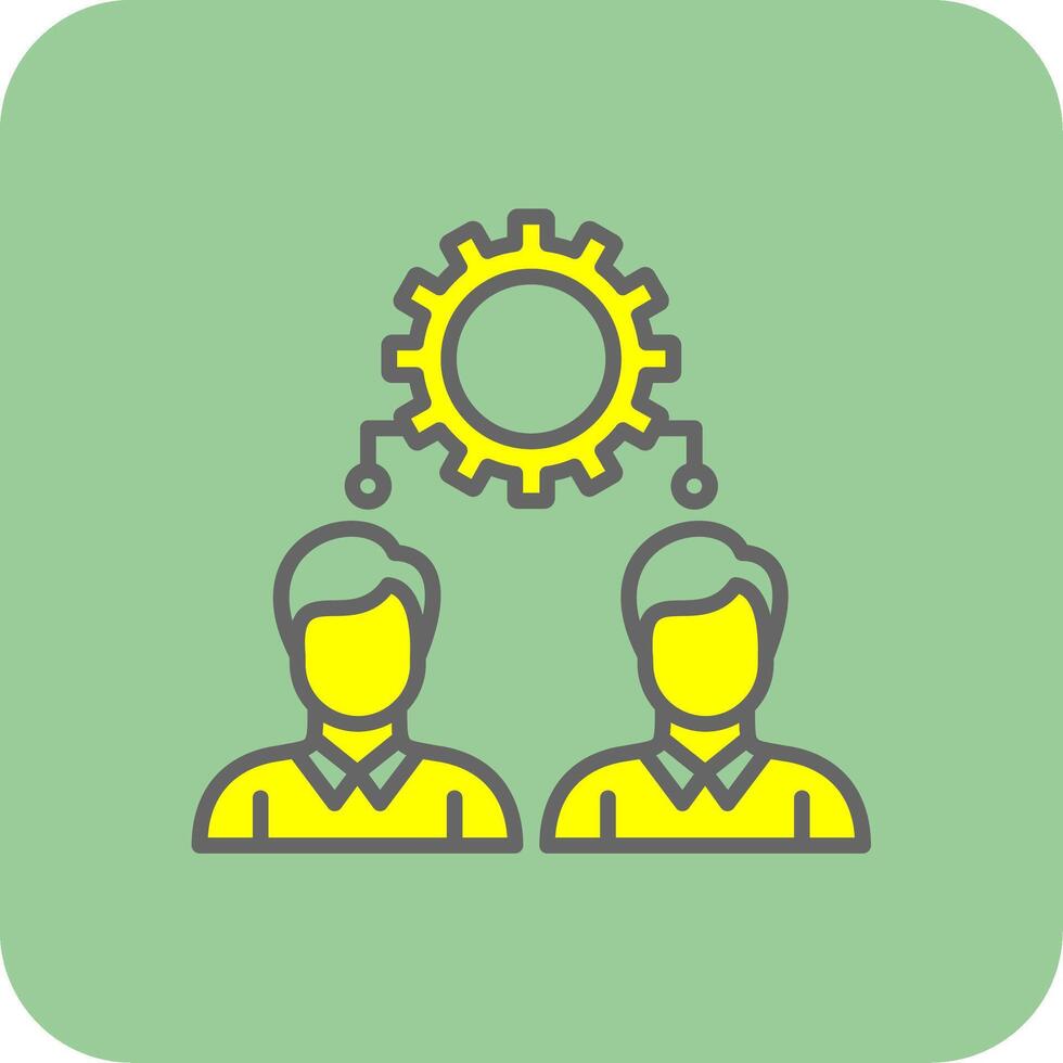 Workforce Glyph Gradient Corner Icon vector