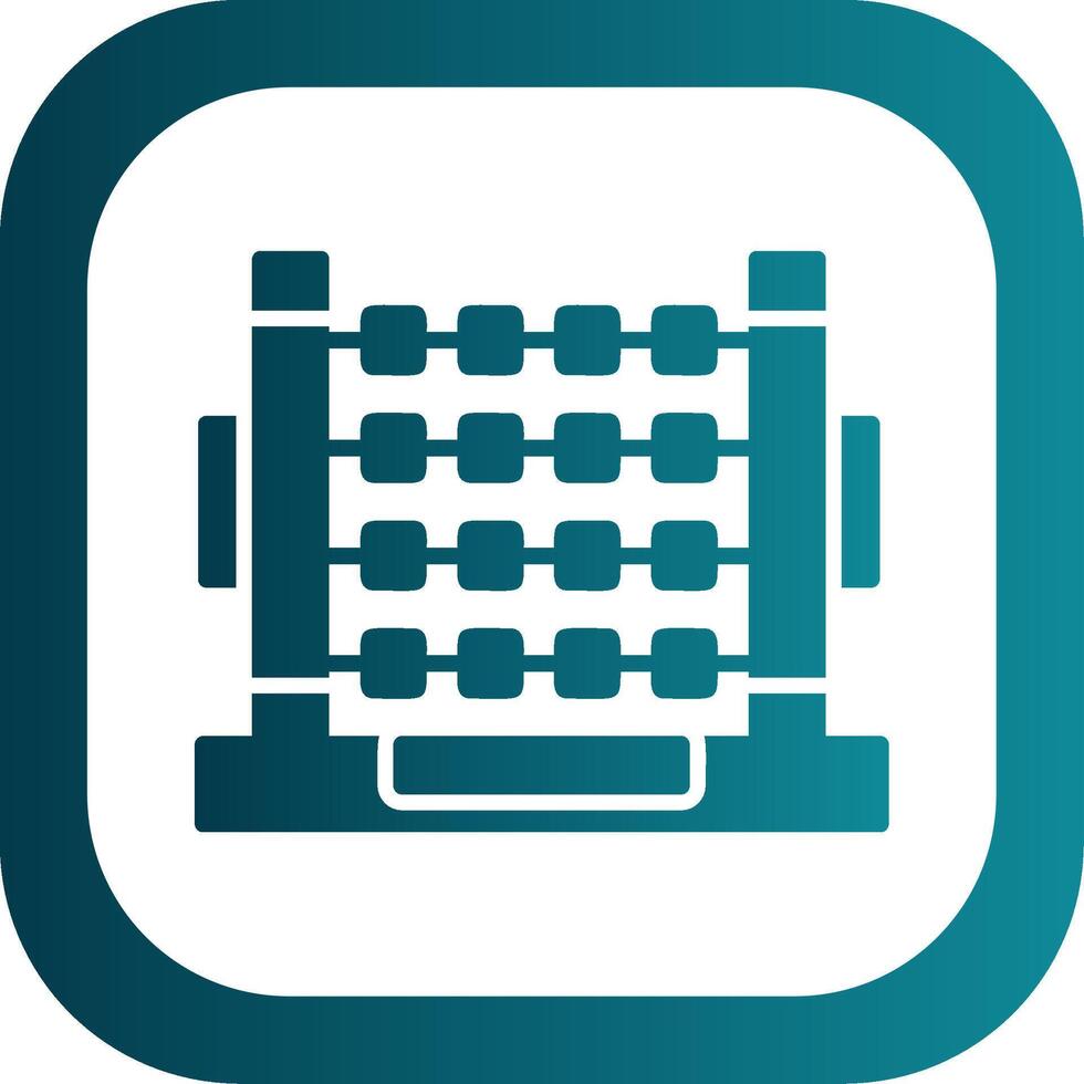 Abacus Glyph Gradient Corner Icon vector