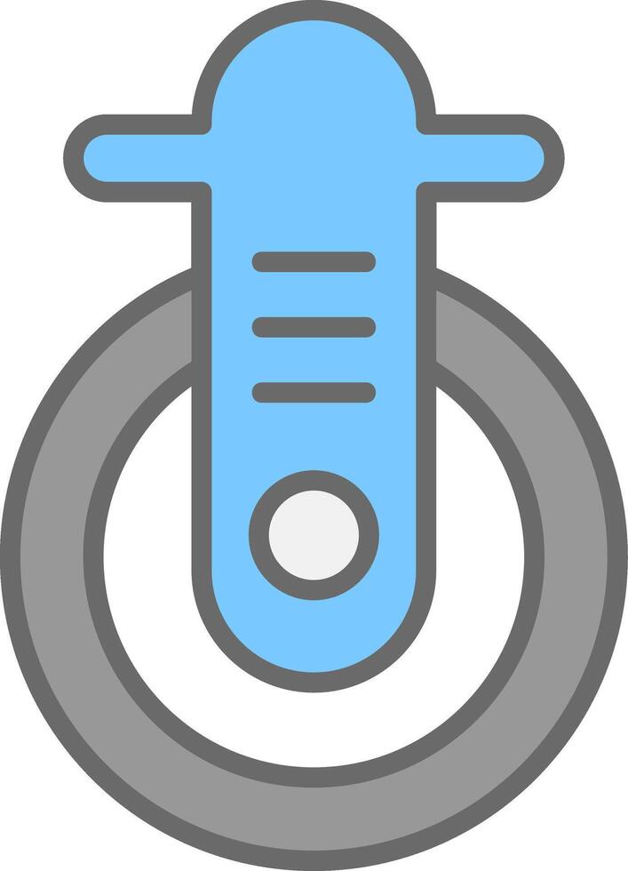 Caster Line Filled Light Icon vector