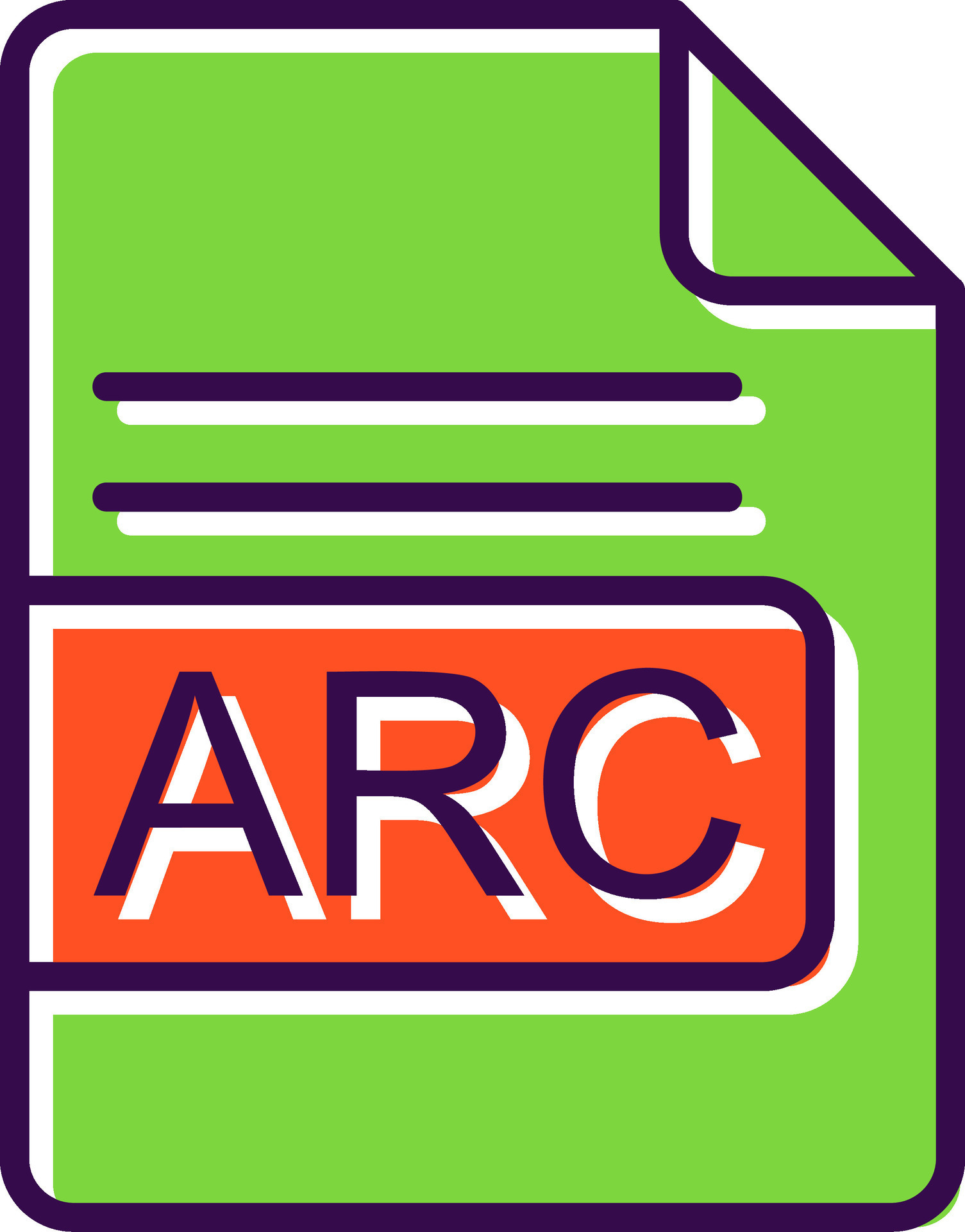ARC File Format filled Design Icon 44056493 Vector Art at Vecteezy