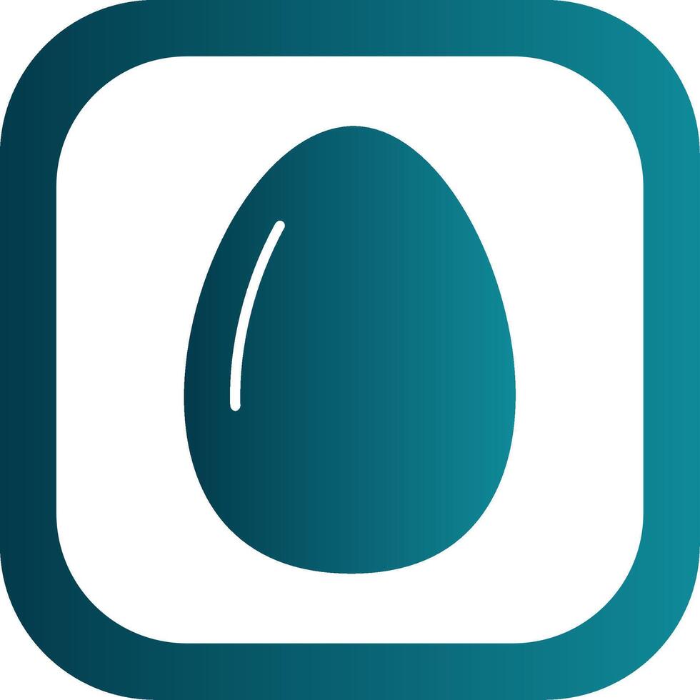 Egg Glyph Gradient Corner Icon vector