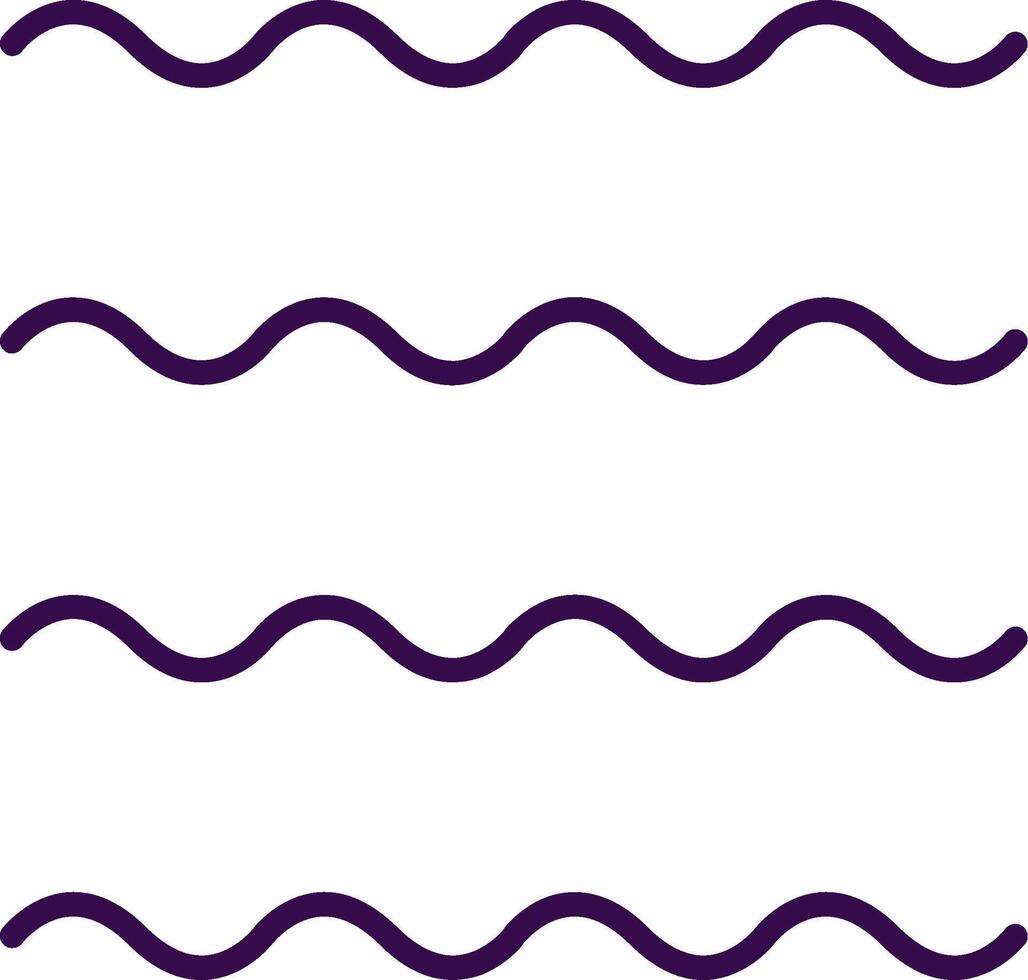 Waves filled Design Icon vector