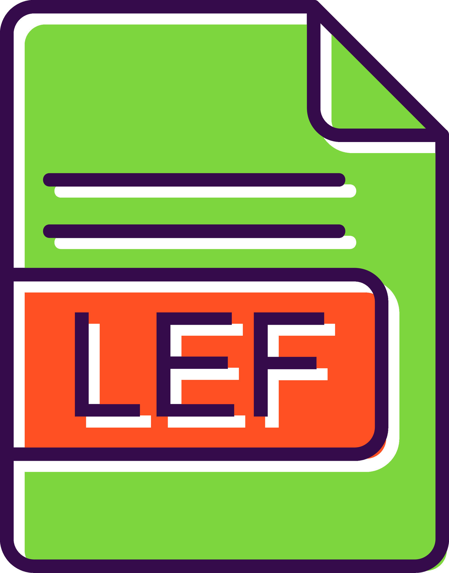 LEF File Format filled Design Icon 44056789 Vector Art at Vecteezy