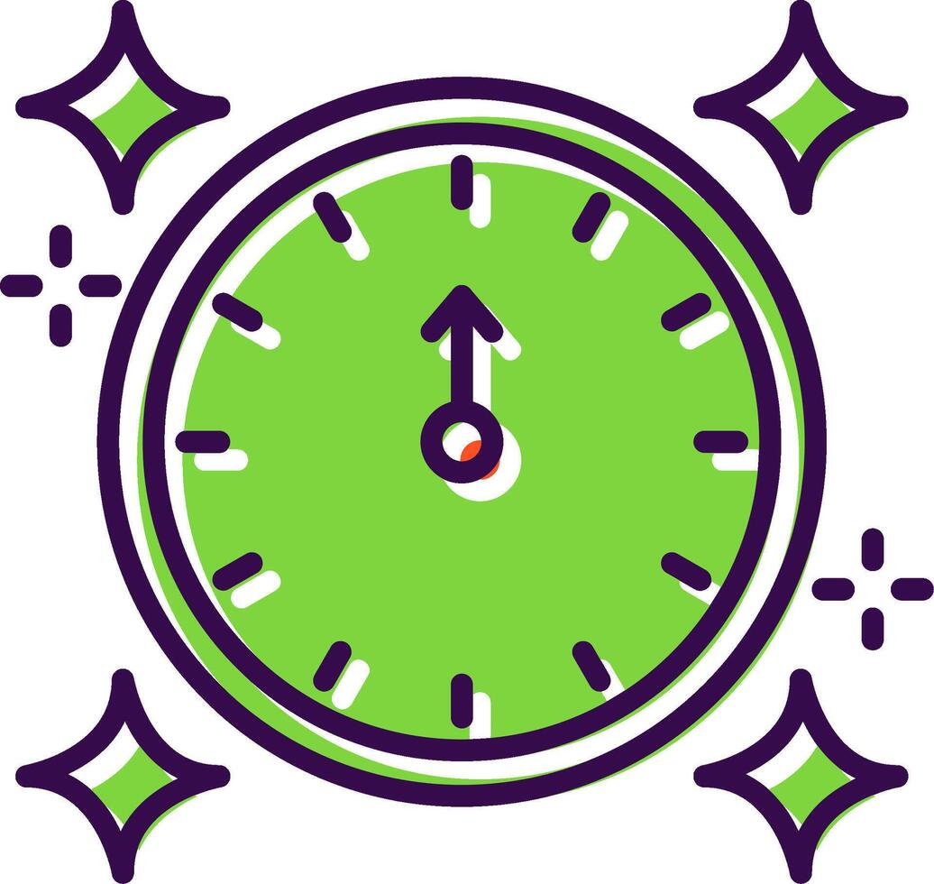 New Year filled Design Icon vector