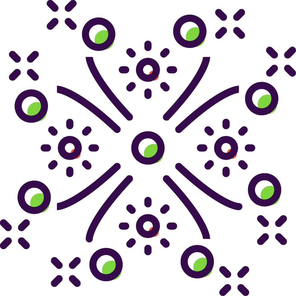Sparkler filled Design Icon vector