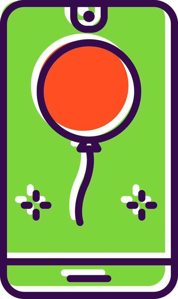 Mobile filled Design Icon vector