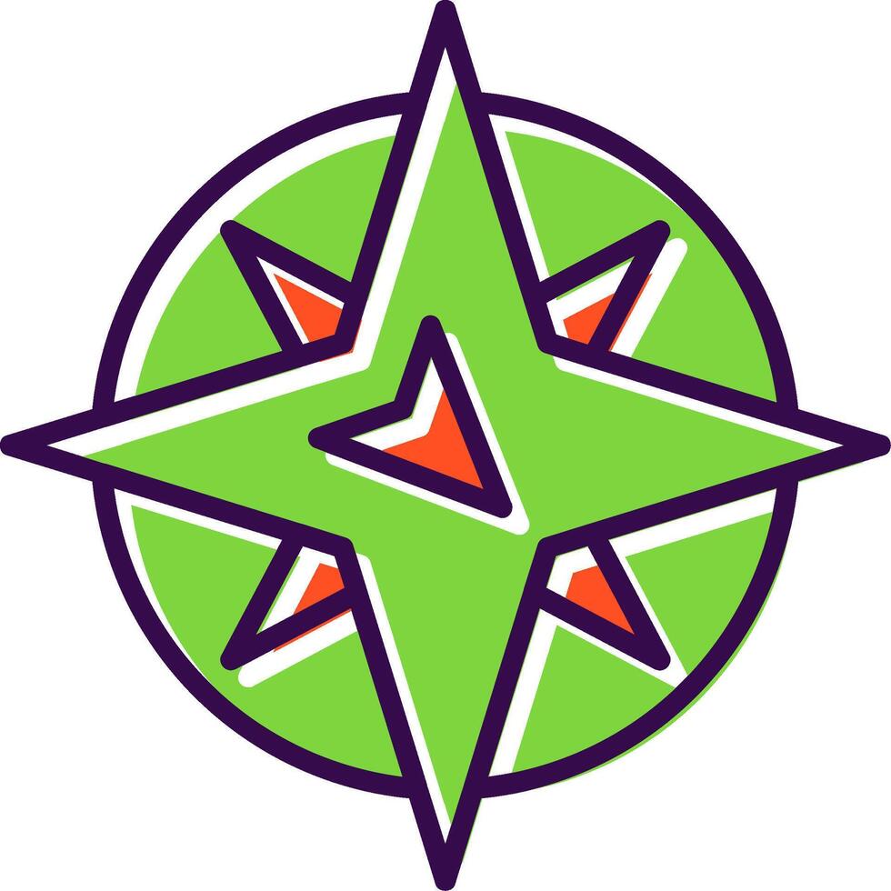 S East filled Design Icon vector