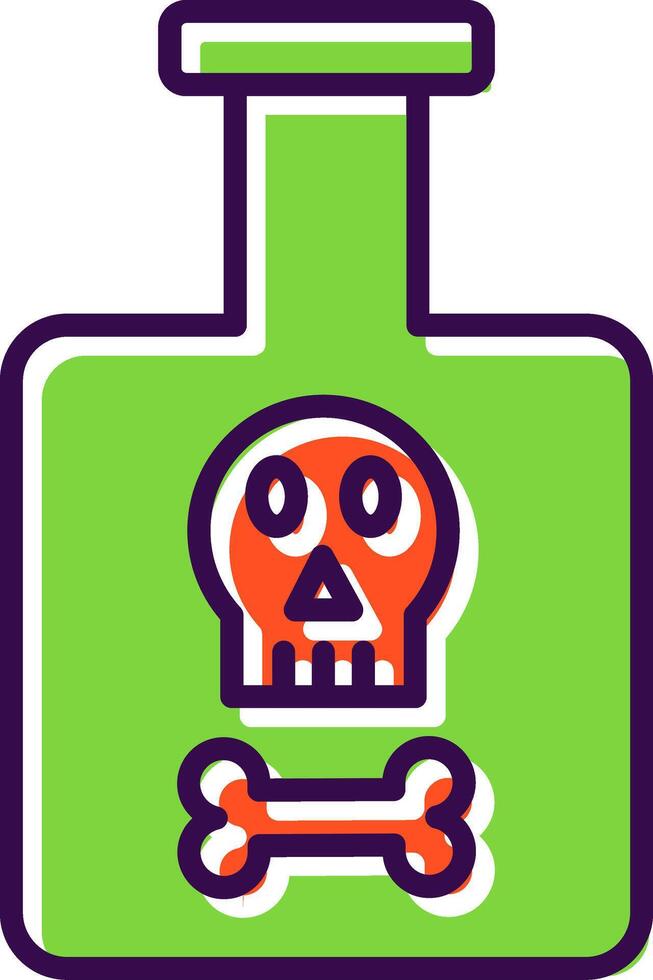 Poison filled Design Icon vector