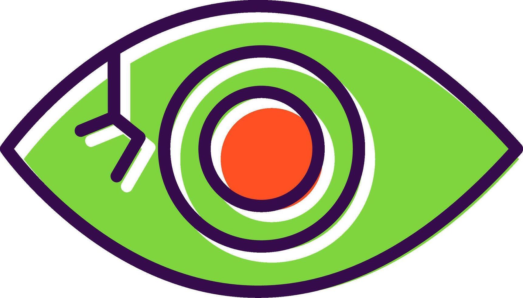 Eyeball filled Design Icon vector