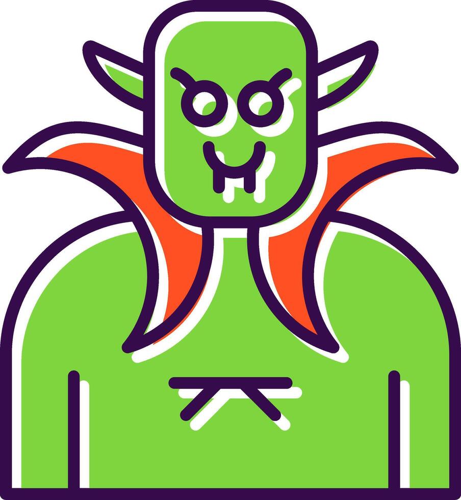 Vampire filled Design Icon vector