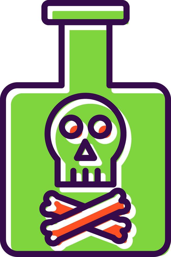 Poison filled Design Icon vector