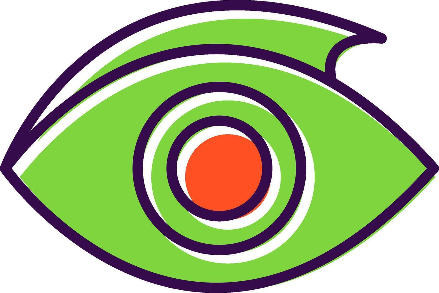 Eye filled Design Icon vector