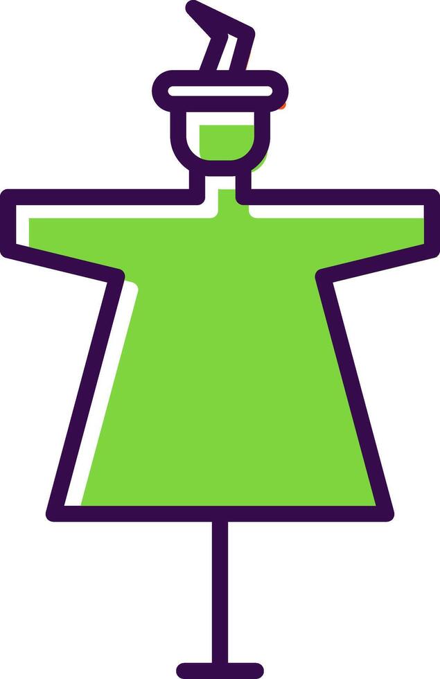 Scarecrow filled Design Icon vector
