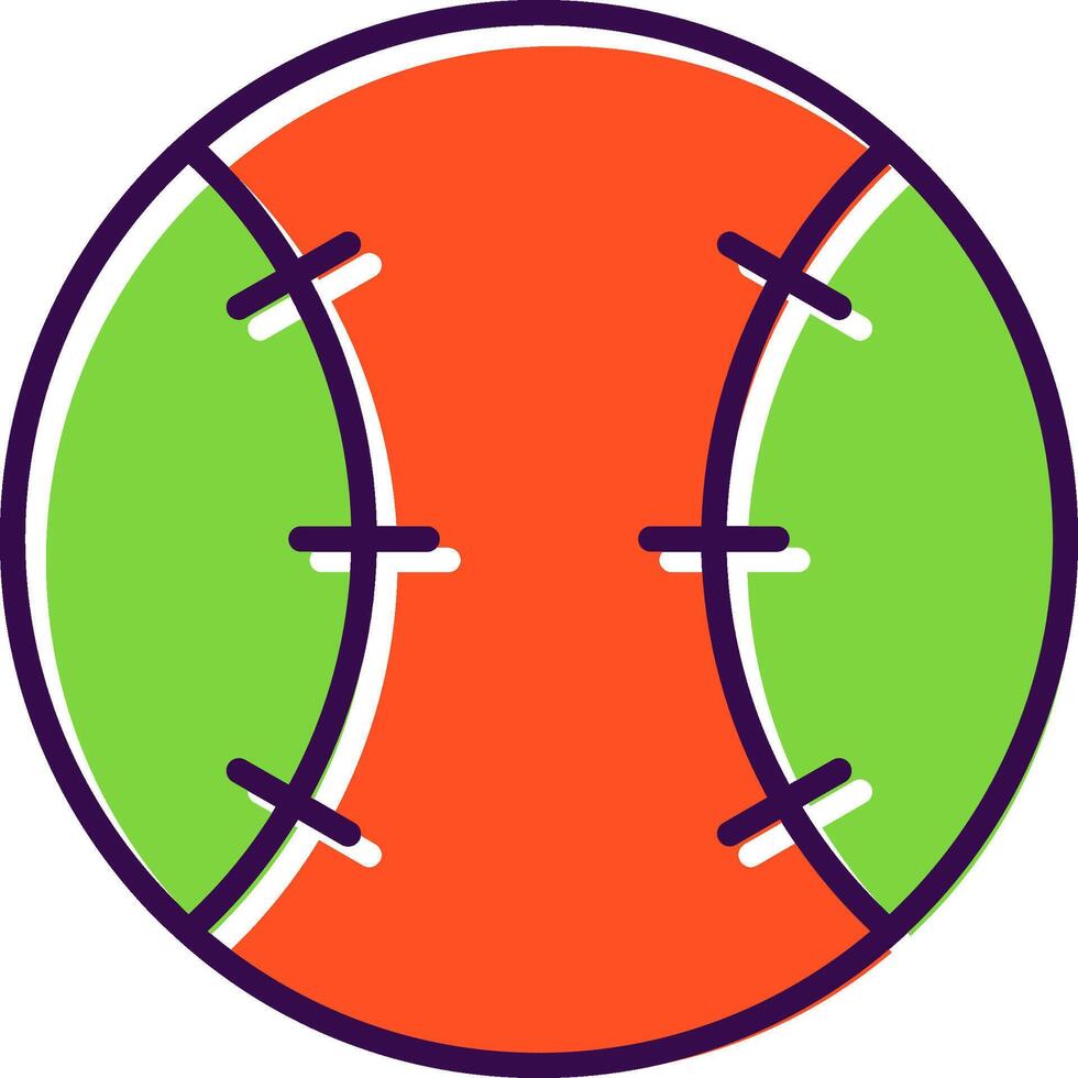 Baseball filled Design Icon vector