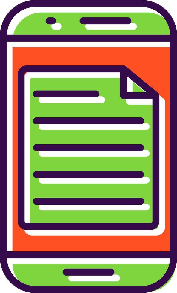 Smartphone filled Design Icon vector