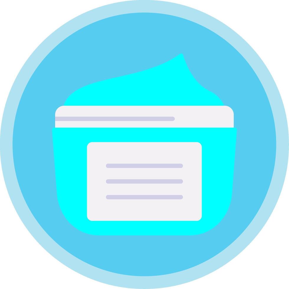 Moisturizer Flat Multi Circle Icon vector