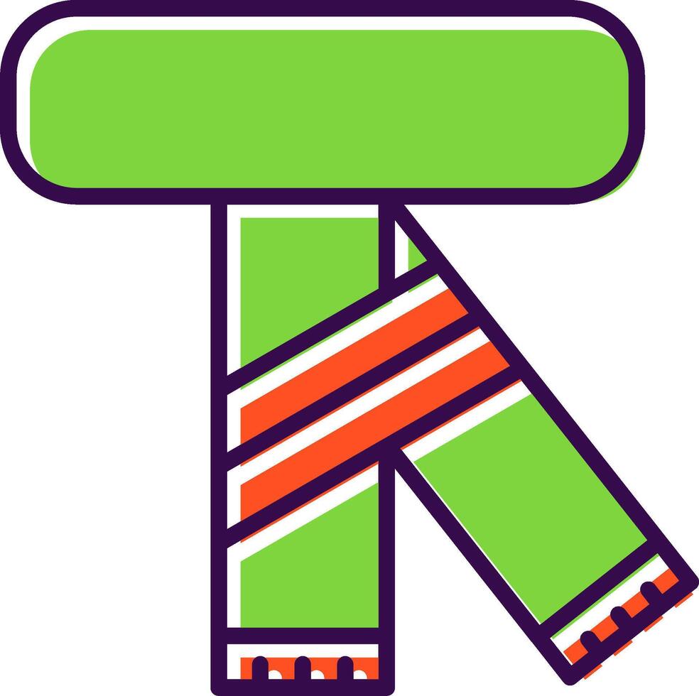 Scarf filled Design Icon vector