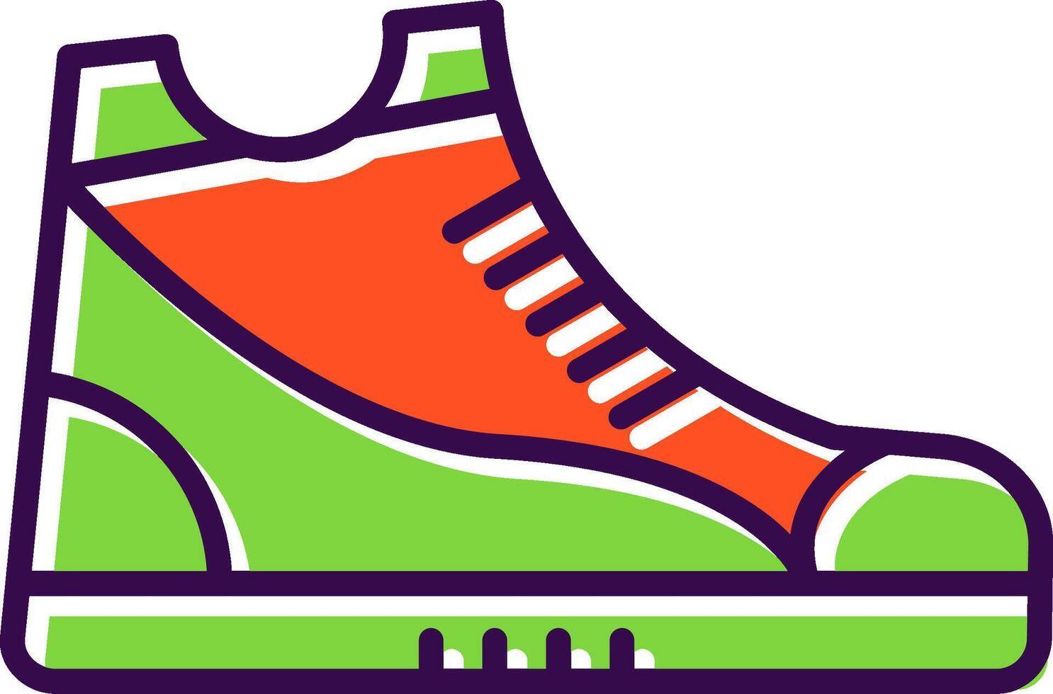 zapatilla de deporte lleno diseño icono vector