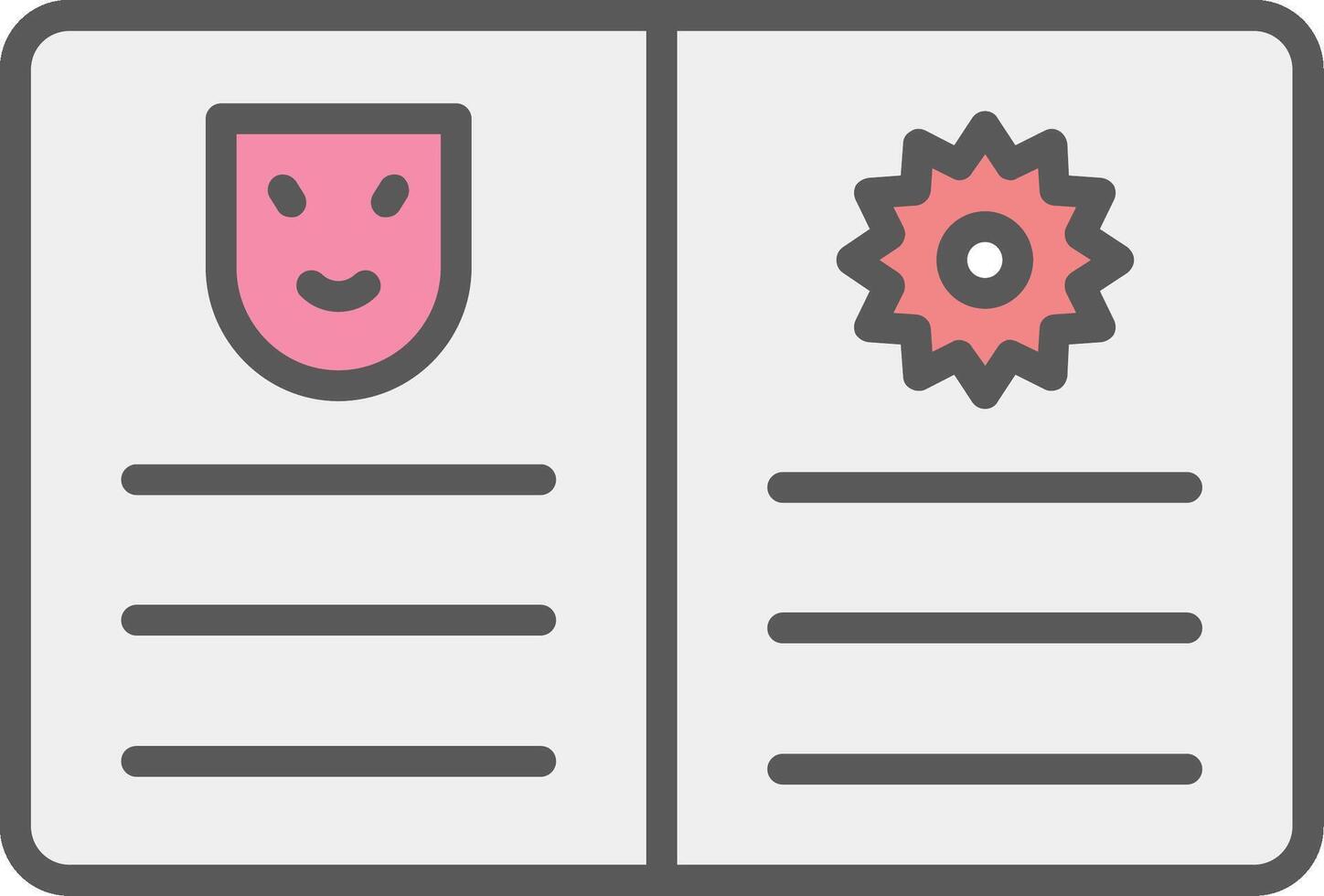 Comic Book Line Filled Light Icon vector