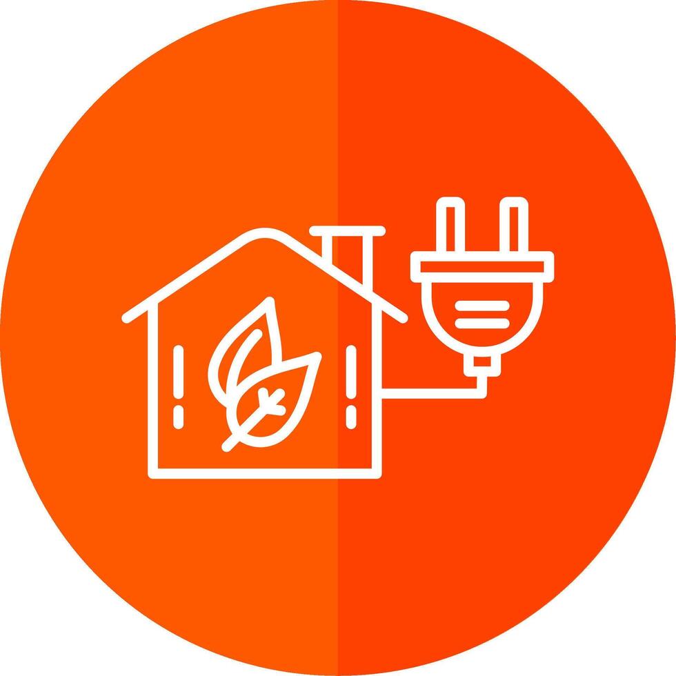 Energy Efficiency Line Yellow White Icon vector