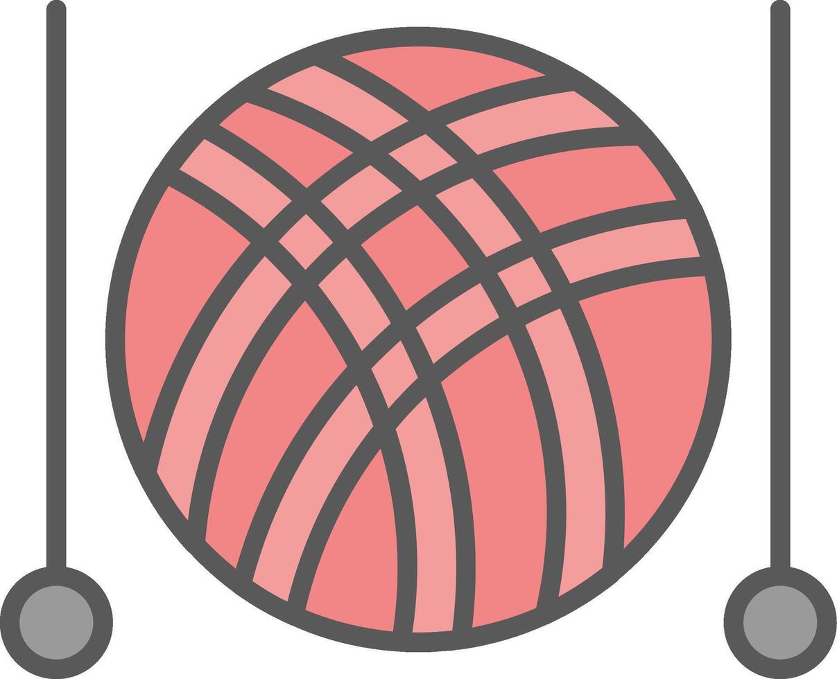 Knitting Line Filled Light Icon vector