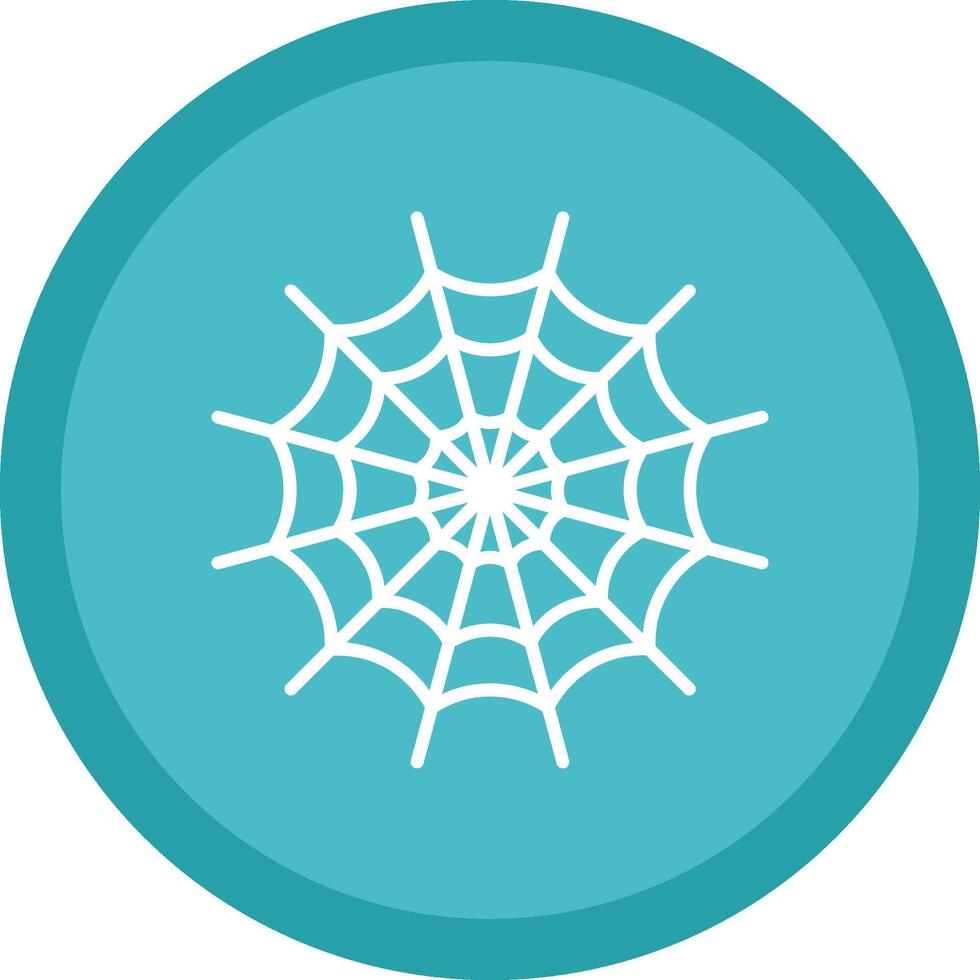 Spider Web Line Multi Circle Icon vector