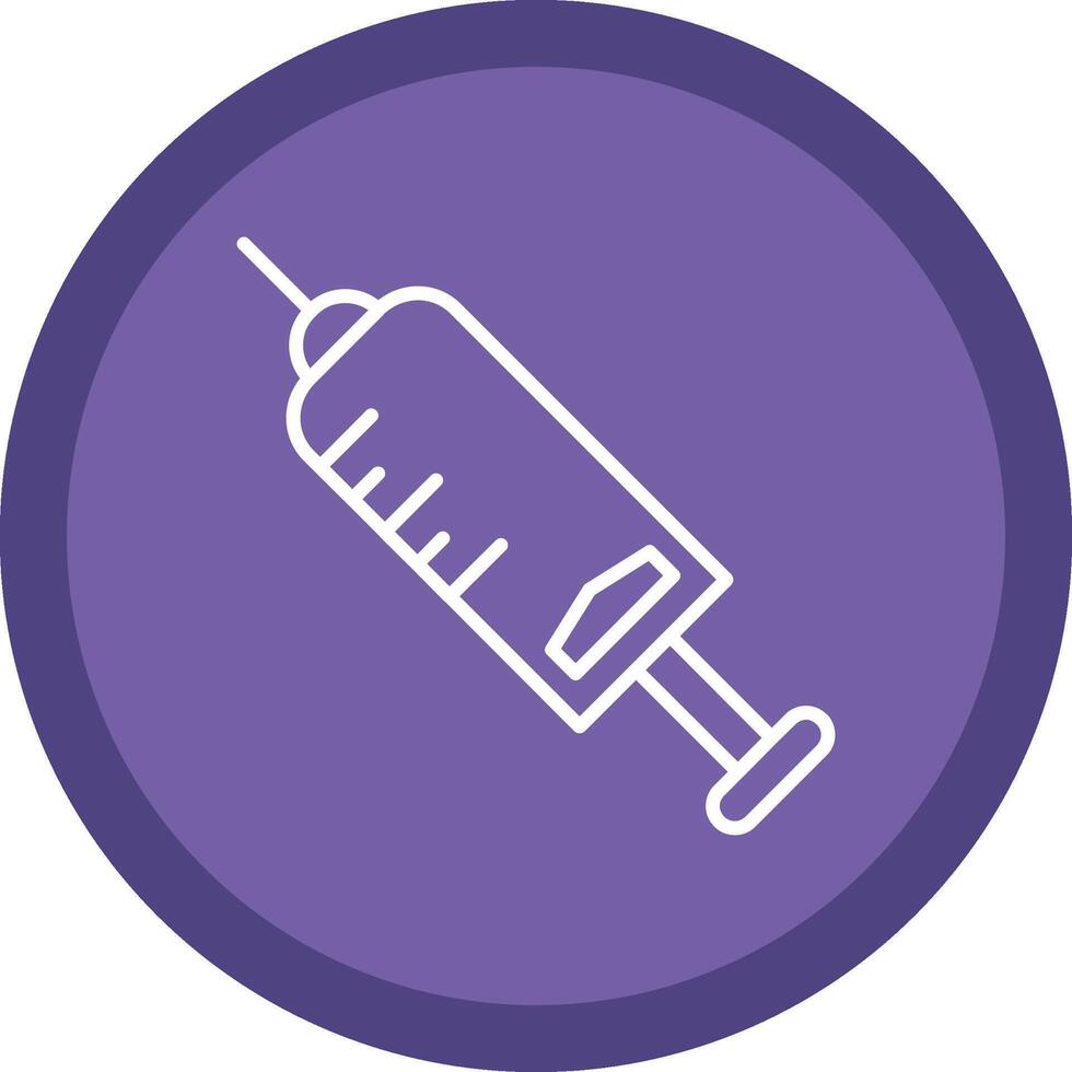Injection Line Multi Circle Icon vector