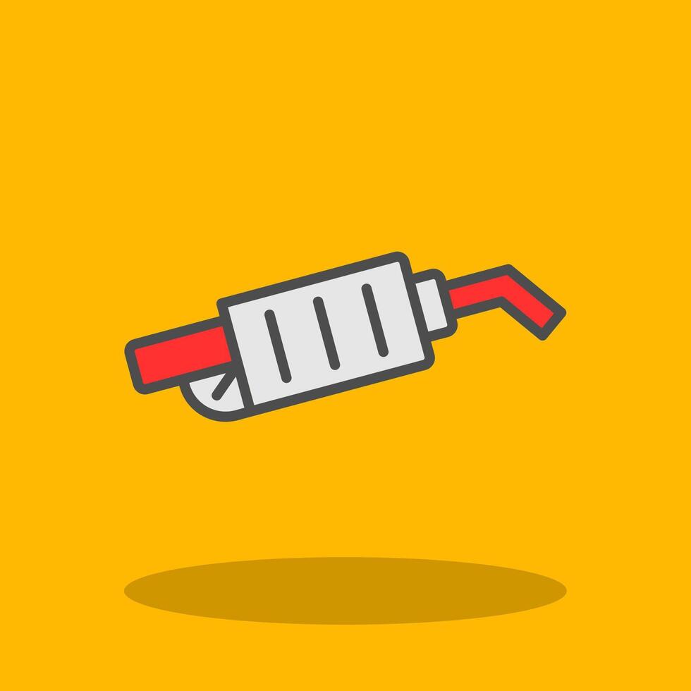 Nozzle Filled Shadow Icon vector