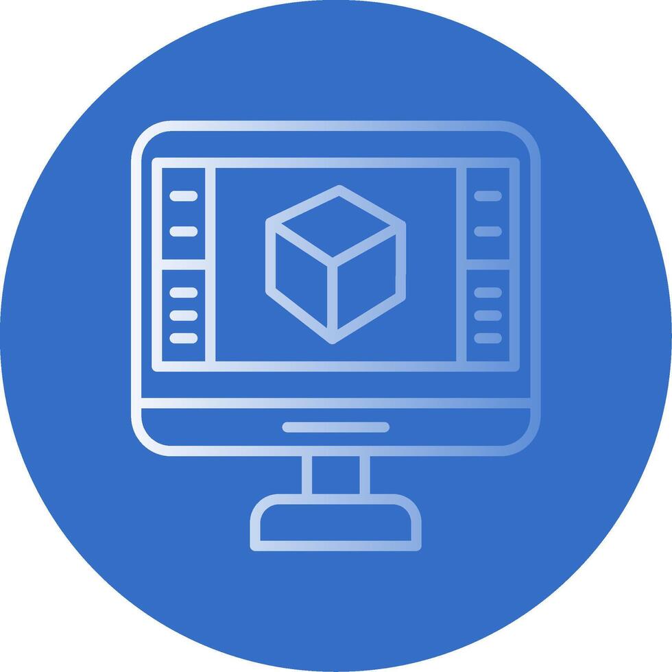 Product Design Flat Bubble Icon vector