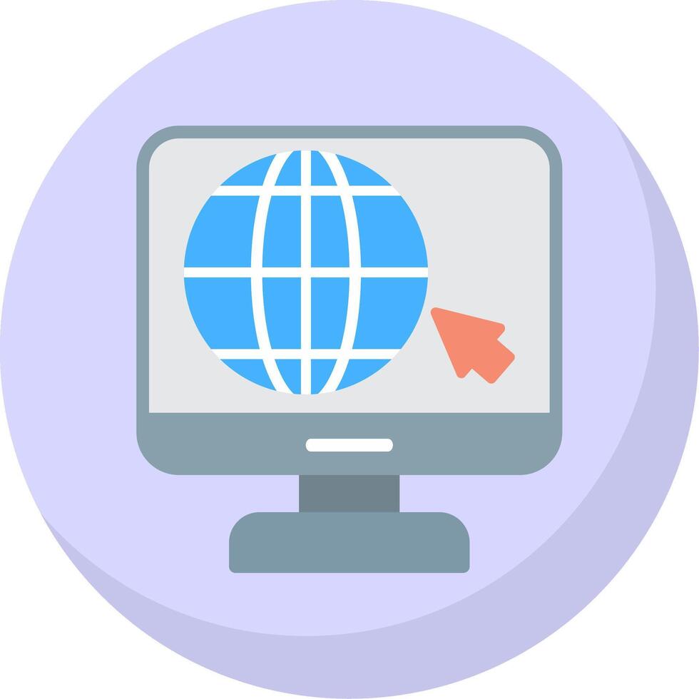 Website Flat Bubble Icon vector
