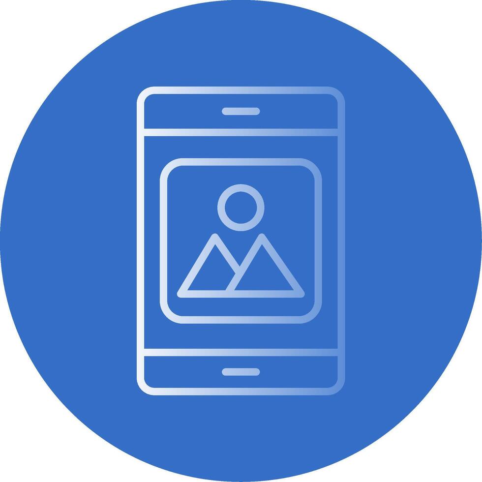 Mobile Application Flat Bubble Icon vector