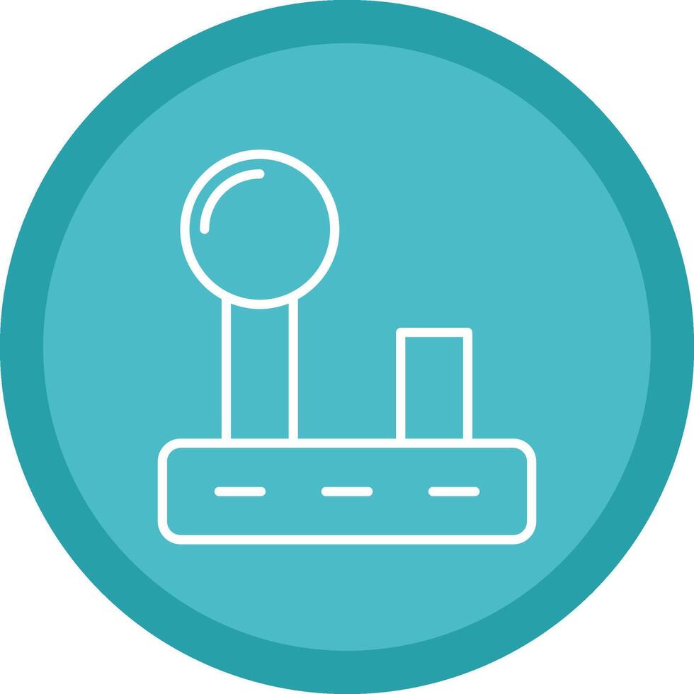 Joystick Line Multi Circle Icon vector