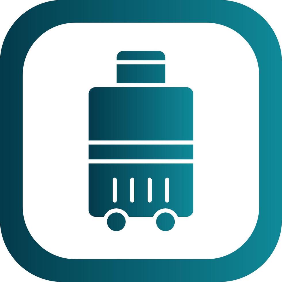 Luggage Glyph Gradient Corner Icon vector