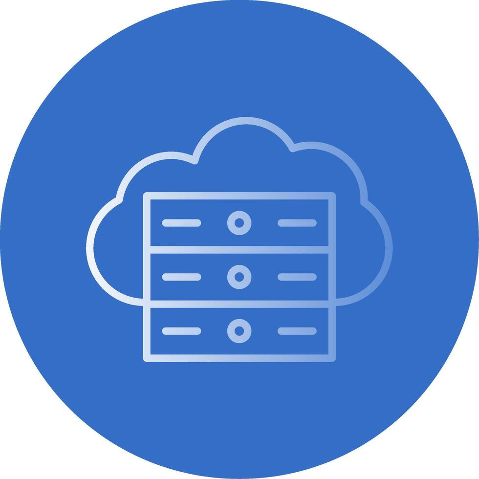 Cloud Server Flat Bubble Icon 44058267 Vector Art at Vecteezy