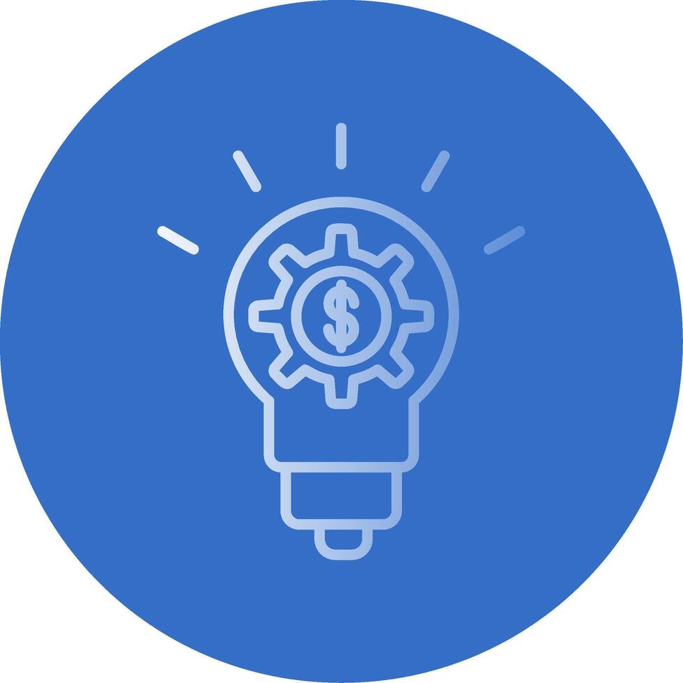 Innovation Flat Bubble Icon vector