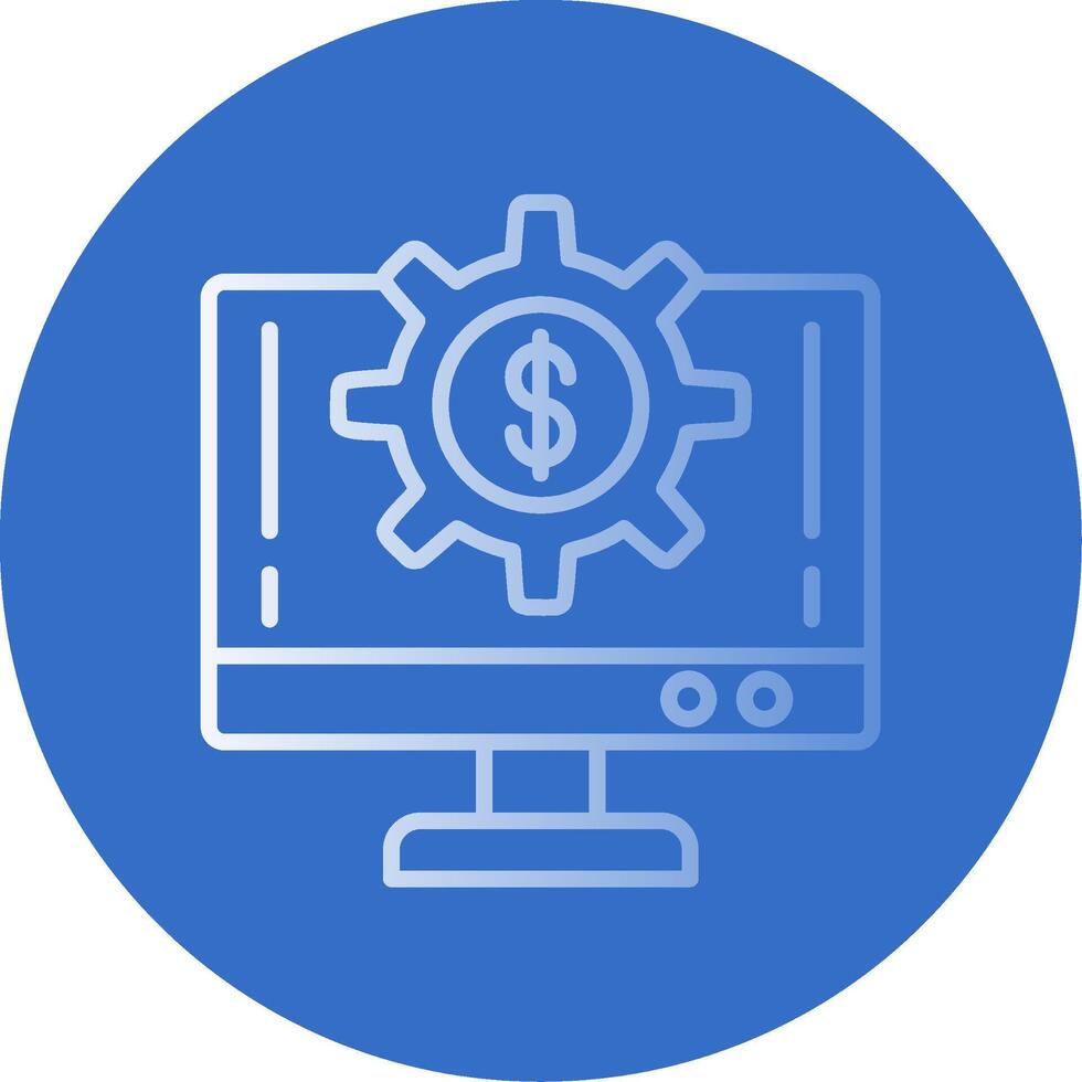 Money System Flat Bubble Icon vector