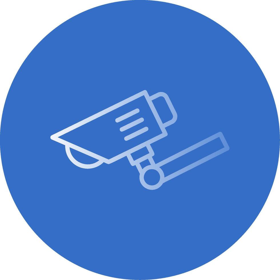 Security Cam Flat Bubble Icon vector