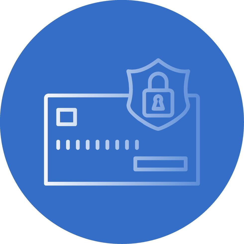 Secure Payment Flat Bubble Icon vector