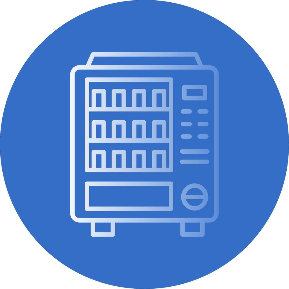 Vending Machine Flat Bubble Icon vector