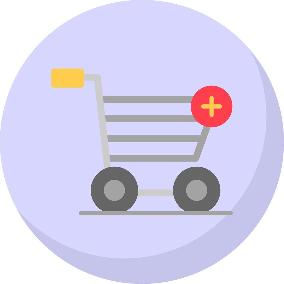 Add to Cart Flat Bubble Icon vector