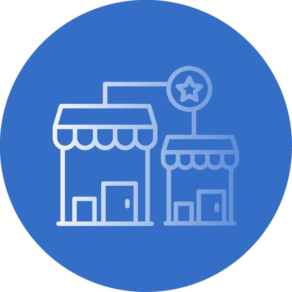 Franchise Flat Bubble Icon vector