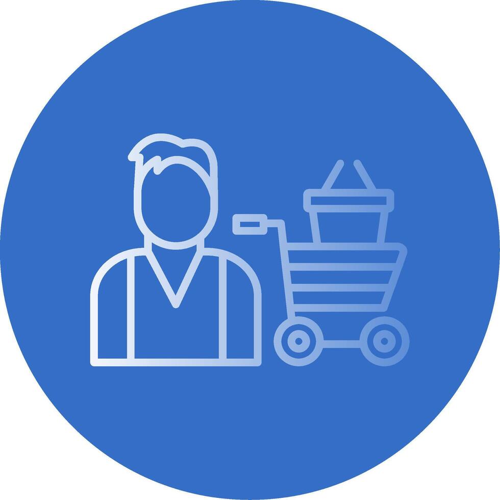 Buyer Flat Bubble Icon vector