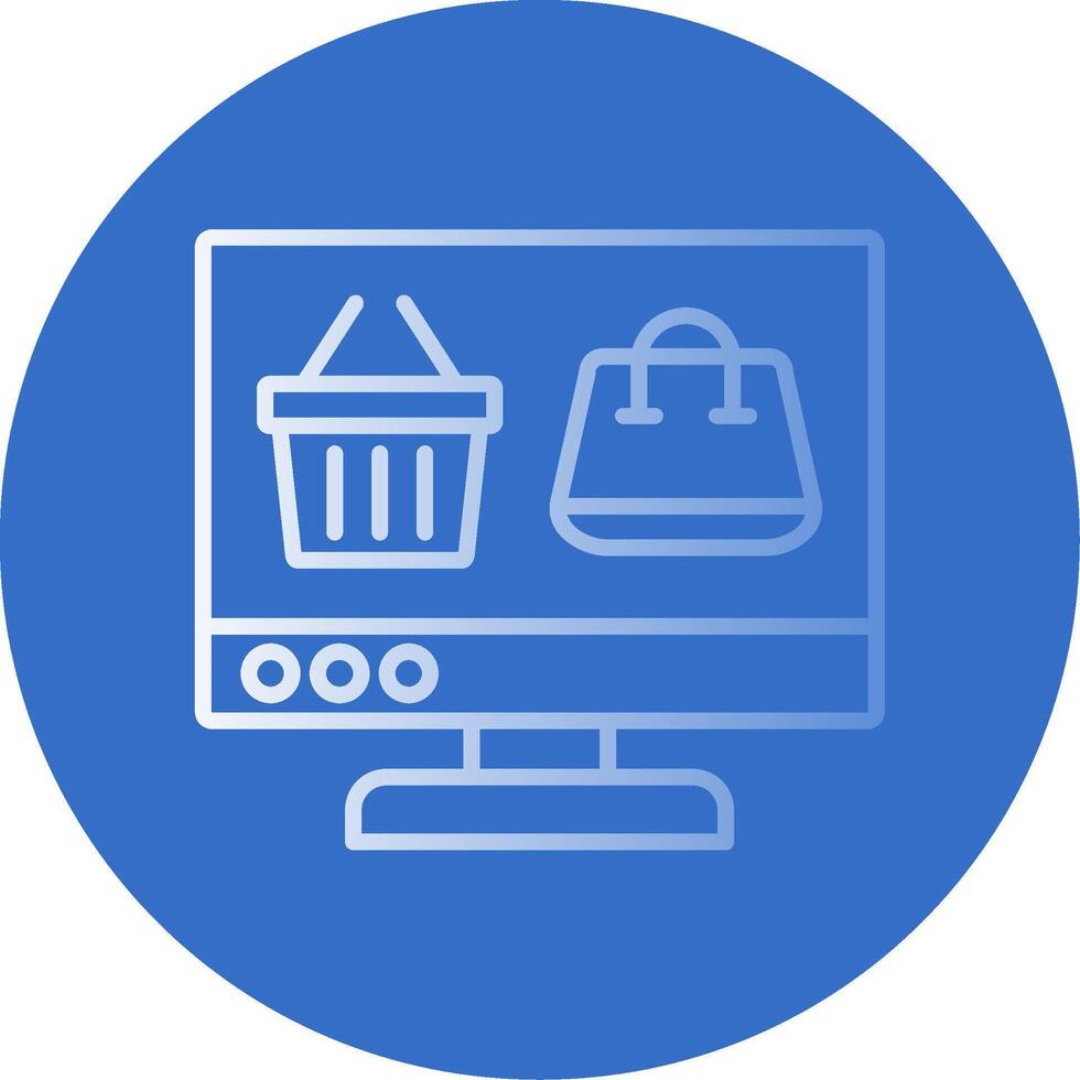 OnFlat Bubble Shopping Flat Bubble Icon vector
