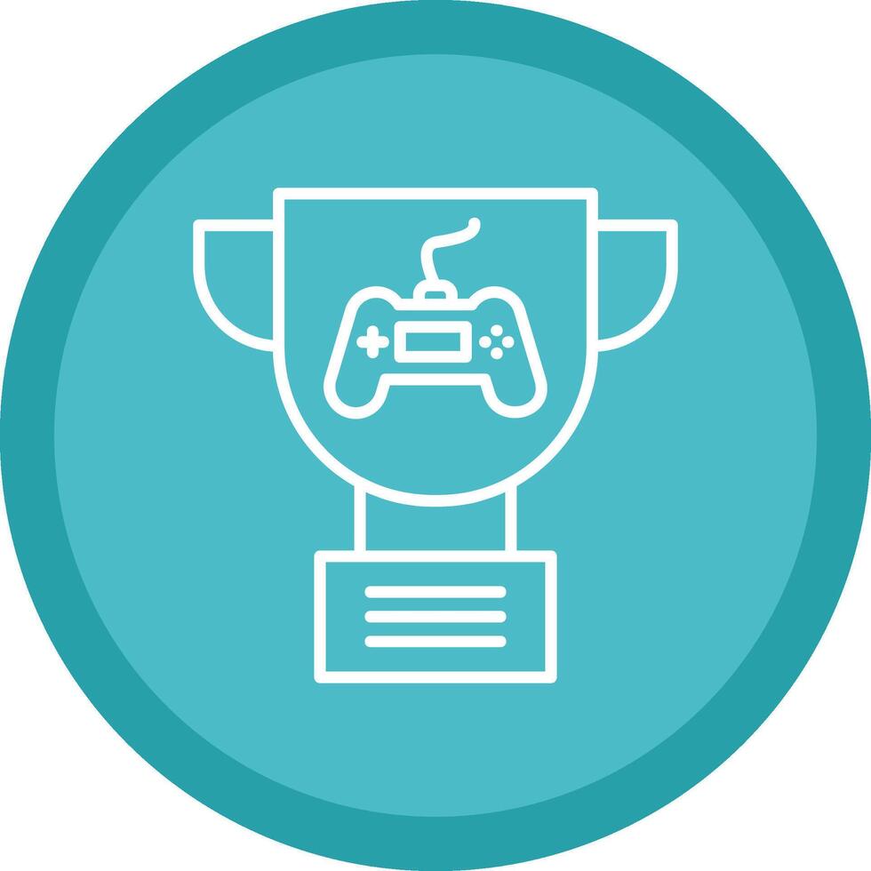 Trophy Line Multi Circle Icon vector