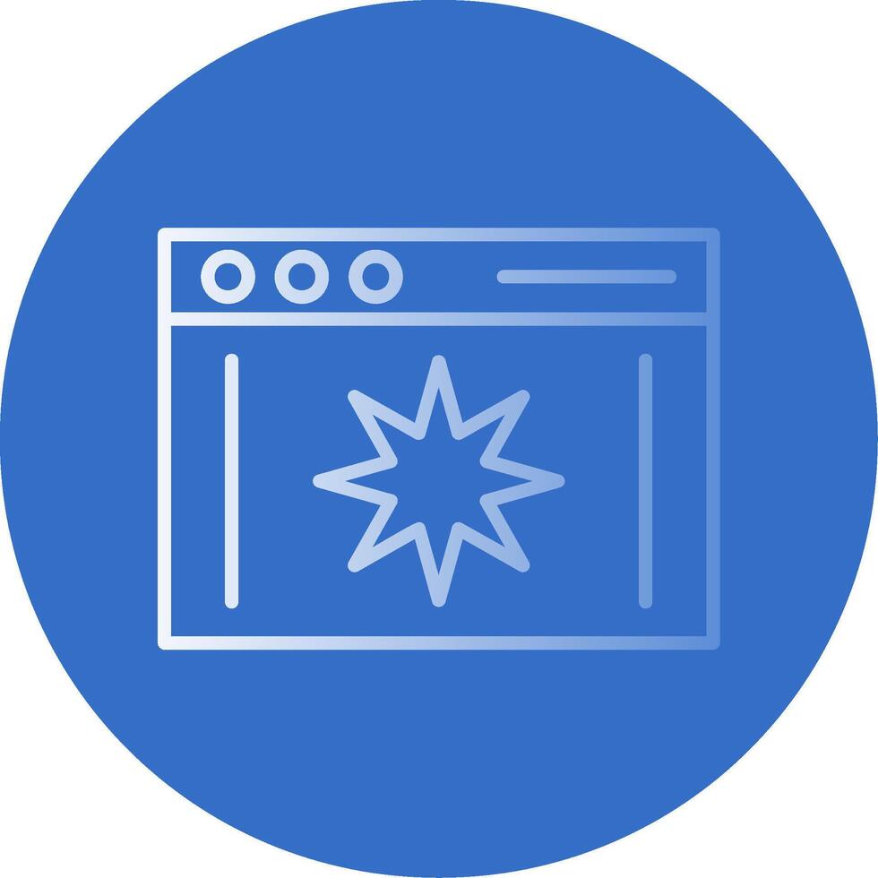 Page Quality Flat Bubble Icon vector