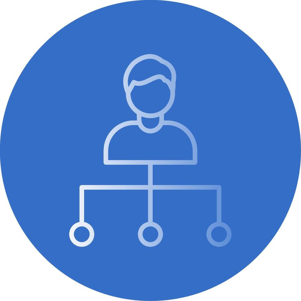 Hierachy Flat Bubble Icon vector