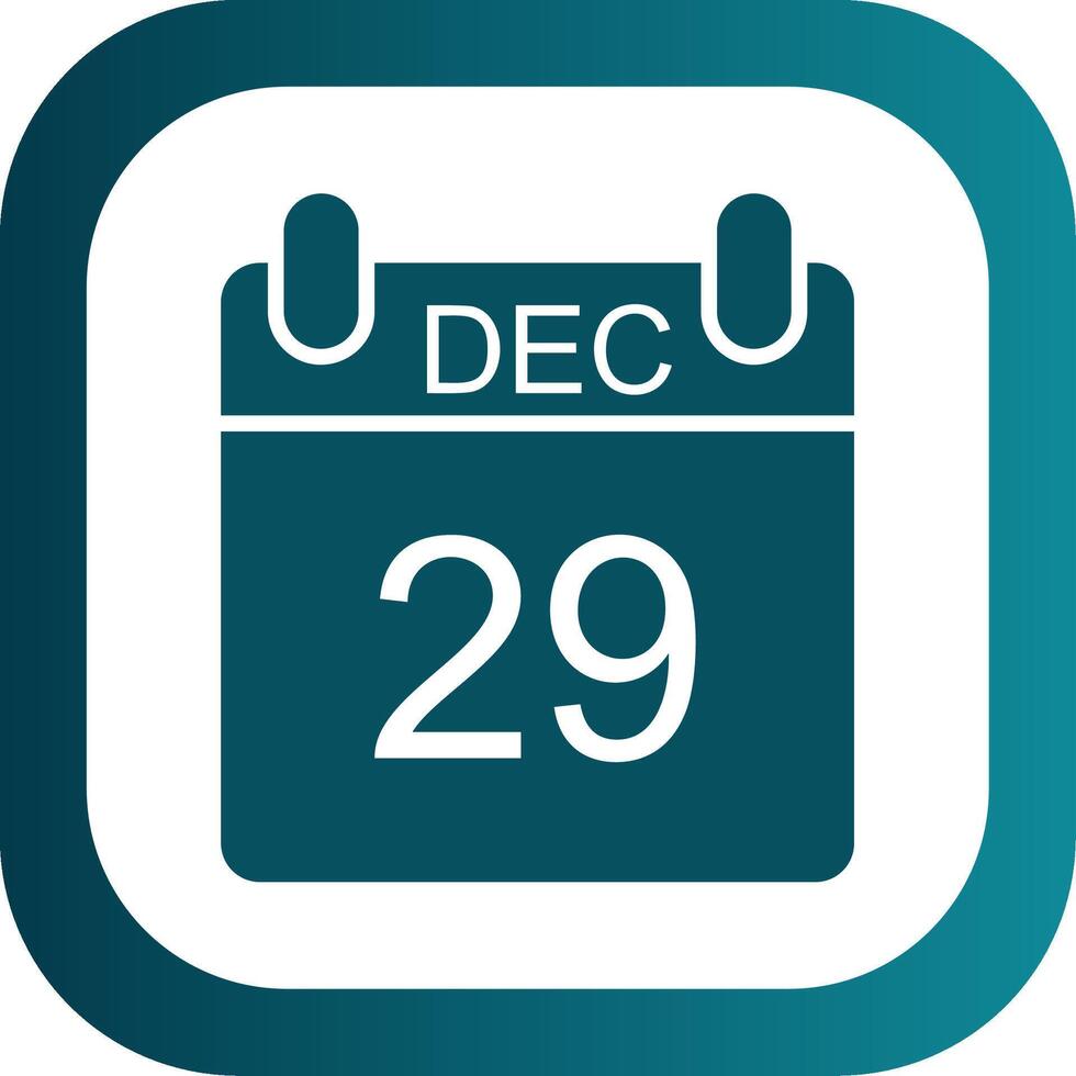 December Filled Yellow Icon vector